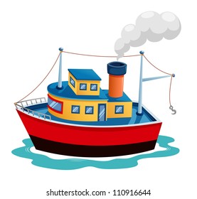 Illustration of ship vector