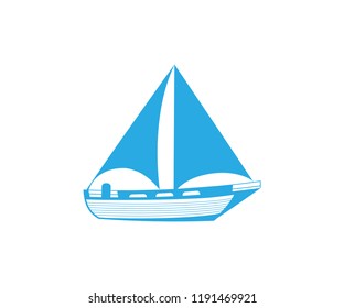 illustration of a ship vector logo