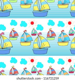 illustration of ships on a white background