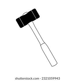 It is an illustration of a shockless hammer.