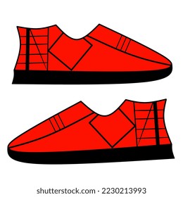illustration of a shoe on a white background