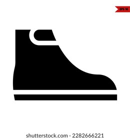 illustration of shoes glyph icon 