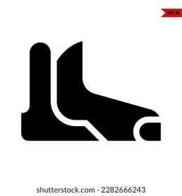 illustration of shoes glyph icon 