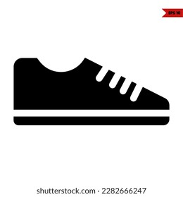 illustration of shoes glyph icon 