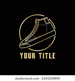 The Illustration of Shoes Line Art Logo