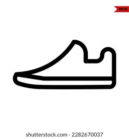 illustration of shoes line icon 