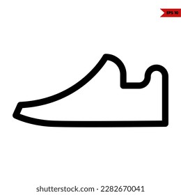 illustration of shoes line icon 