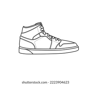 Illustration of Shoes, Vector Isolated