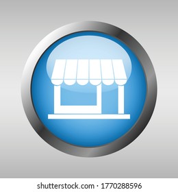Ilustración del botón de taller aislado por el fondo de la clasificación gris, botón de compra en línea, botón de compra diseño vectorial para web, aplicaciones y plantillas