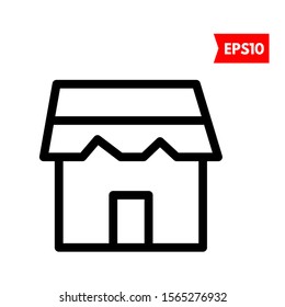 illustration of shop flat icon