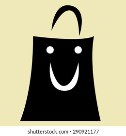 Illustration of shopping bag.