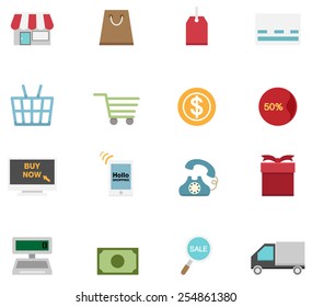 illustration of shopping icon vector