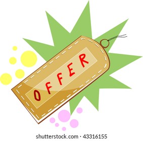 Illustration of shopping offer	