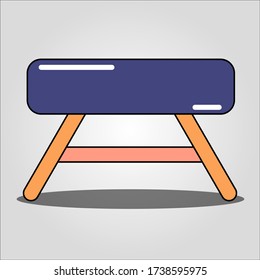 Illustration des Kurzstuhls. Vector Illustration von etwas in der Küche.