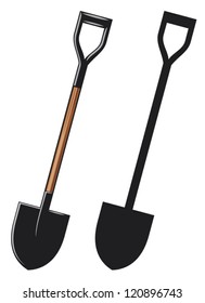 Illustration of a shovel