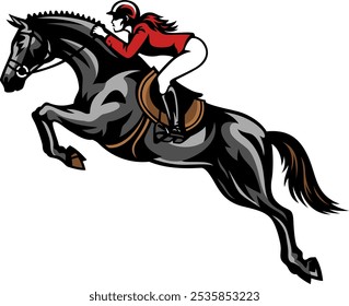 Ilustração de Show Jumping Horse