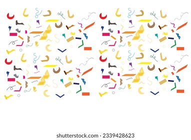 The illustration showcases a colorful and exuberant design of confetti, perfectly depicting the essence of celebrations, all isolated on a clean white background, creating a captivating visual experie