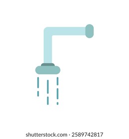 Illustration of shower flat icon vector design. Bathroom item symbol design illustration. 