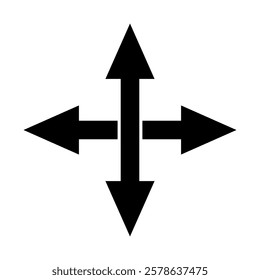 
Illustration showing a black arrow (pointer) icon on a white background
