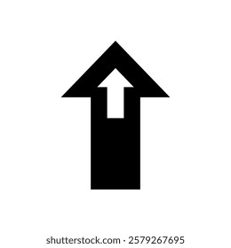 Illustration showing a black arrow (pointer) icon on a white background