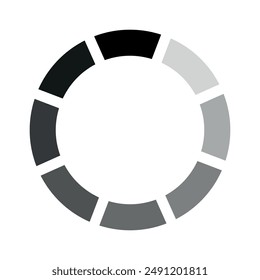 Illustration showing a black download icon on a white background