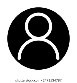 
Illustration showing a black icon of a man on a white background