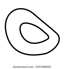 Illustration showing a black Mexican attribute icon on a white background