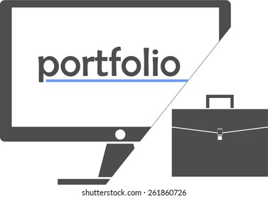 An illustration showing a briefcase