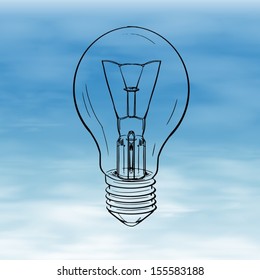 Illustration showing a bulb