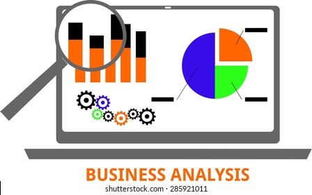 An illustration showing a business analysis concept