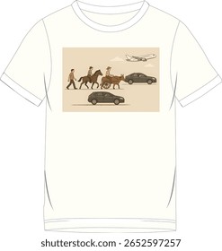 "Ilustração mostrando a evolução do homem desde o ancestral primitivo semelhante a um macaco até o humano moderno. O conceito de linha do tempo da evolução humana retratando diferentes estágios de desenvolvimento, desde caminhar sobre todos os quatro até subir