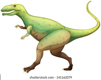 Illustration showing a Giganotosaurus