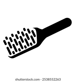 Illustration showing a hair comb against a white background