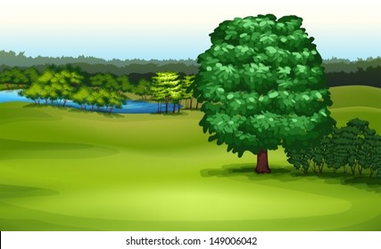 Illustration showing the natural environment