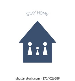 It is an illustration showing the state of waiting at home. Vector image.