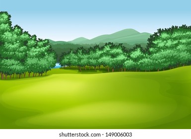 Illustration showing the trees