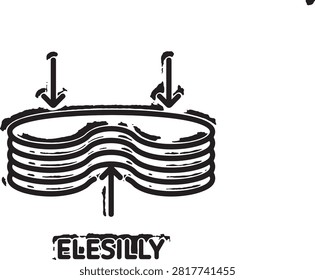 Illustration Showing Water Flowing Through Soil Layers With Arrows Indicating Direction