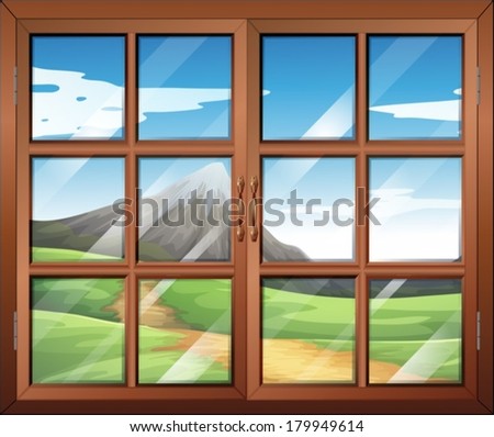  Illustration showing a window