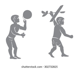The illustration shows a boy with soap bubbles with airplane