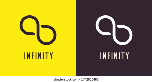 The illustration shows the infinity sign. Modern graphics. Element for your design.