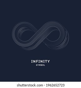 The illustration shows the infinity sign. Modern graphics. Element for your design.