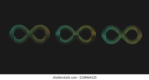 The illustration shows the infinity sign. Modern graphics.