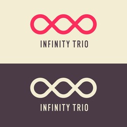 The Illustration Shows The Infinity Trio Sign. Modern Graphics. Element For Your Design.