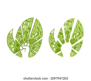 An illustration shows the power of creativity released from the hands. Can be used as a print for a t-shirt.