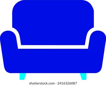 The illustration shows a simple sofa design.