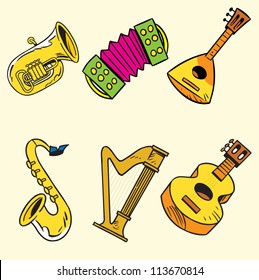 Instruments Musique Dessin Images Photos Et Images Vectorielles De Stock Shutterstock