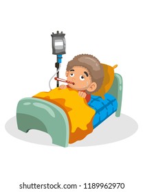 Illustration Sick Brother Stock Vector (Royalty Free) 1189962970 ...