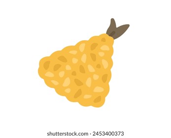 Illustration of a side dish fried horse mackerel icon.