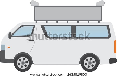 Illustration of a sideways election car