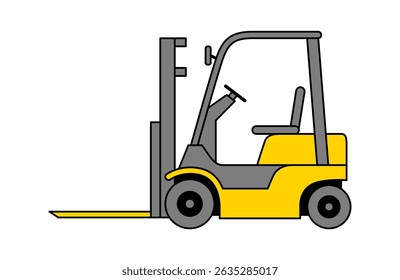 a illustration of a sideways forklift